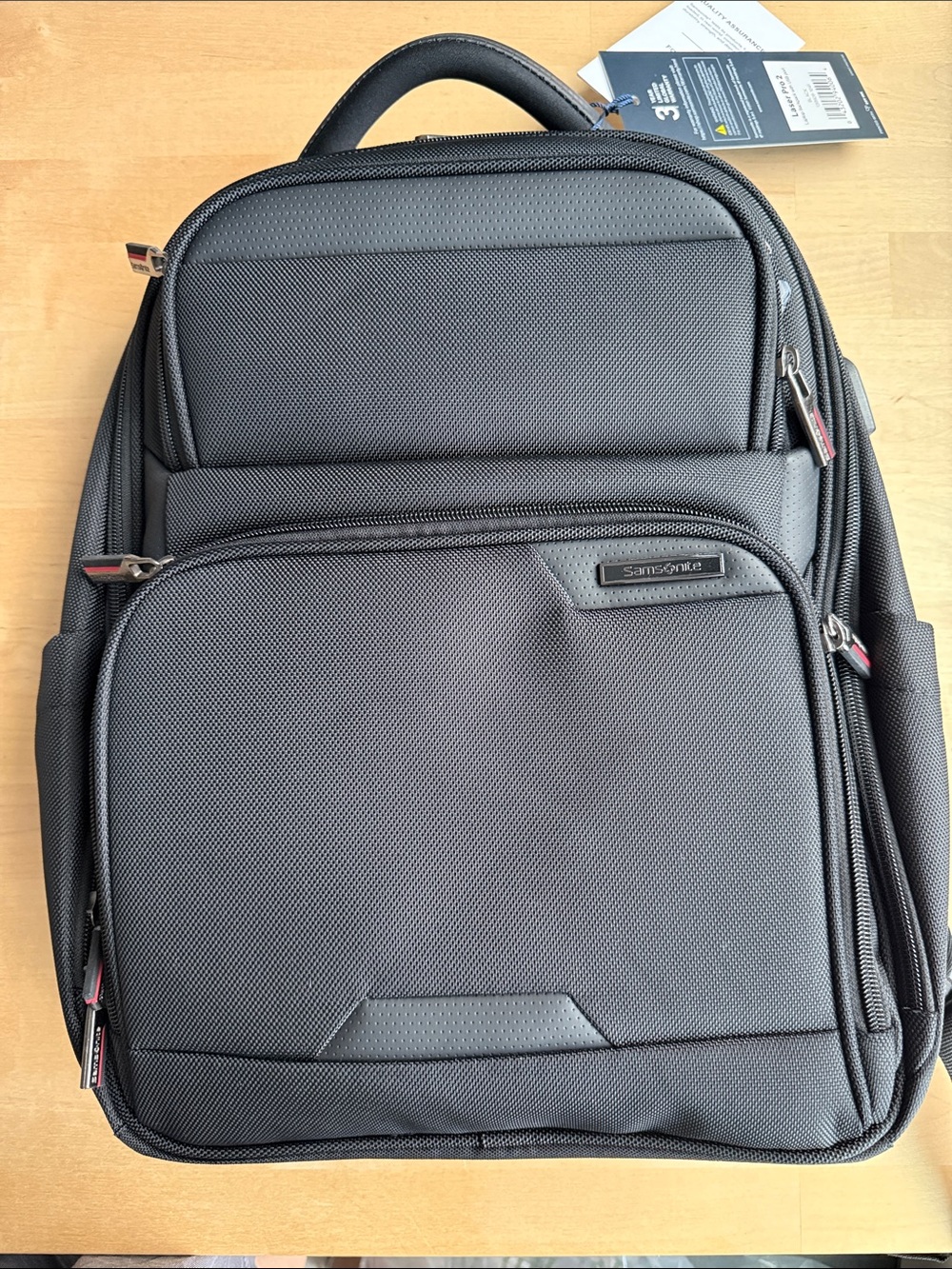 Samsonite Black Textured Laptop Backpack